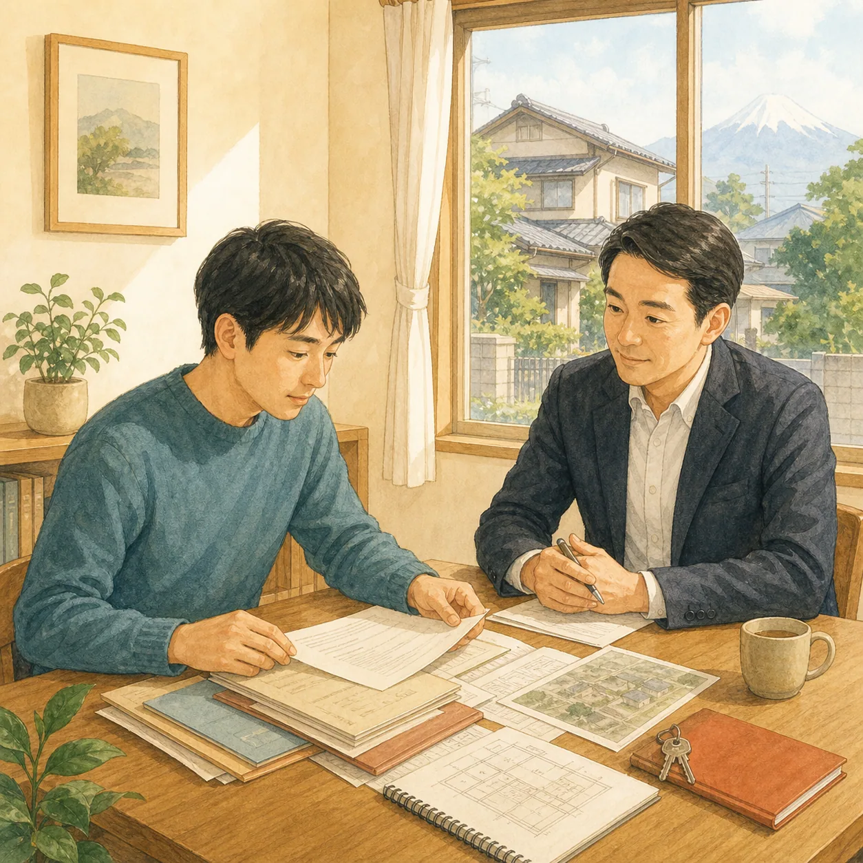 山林の場所と進入路が分からなかったの相談場面1