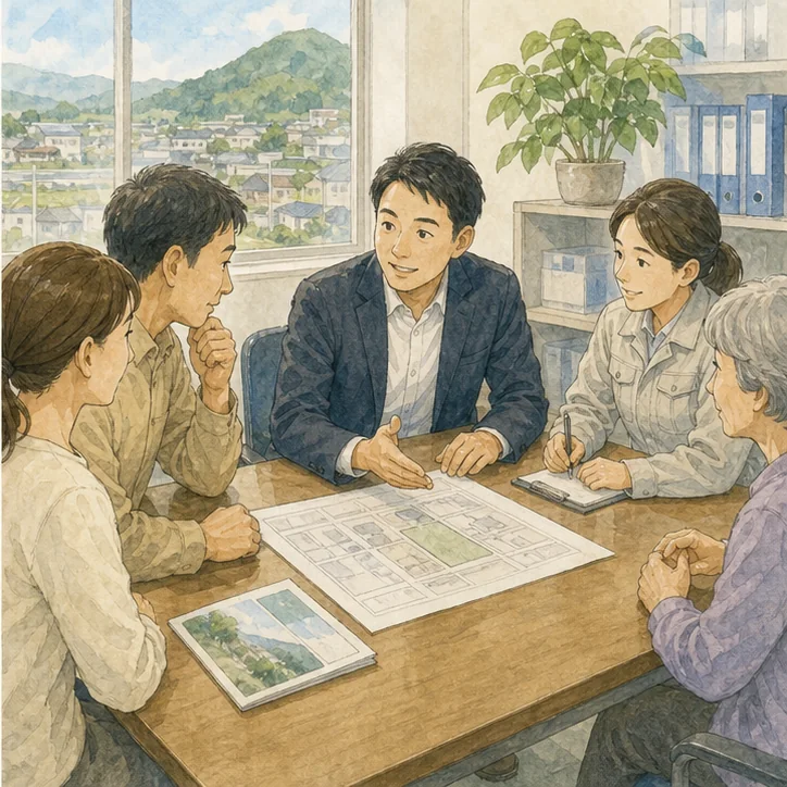 宅地に農地が含まれる実家の相談場面3