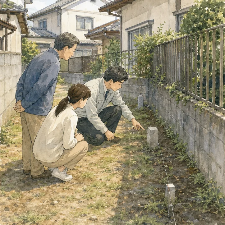 測量図が見つからない実家の相談場面2