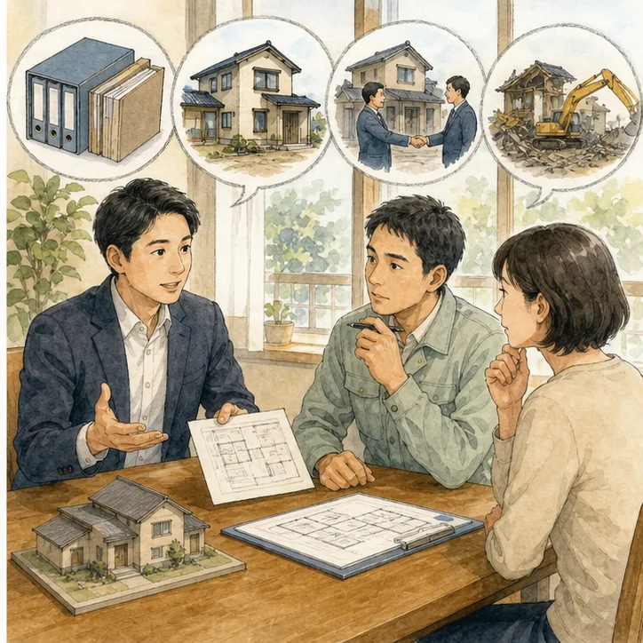 未登記増築が疑われる実家の相談場面3